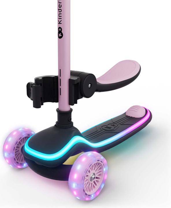 Produktbild KinderKraft Three-wheeled LED scooter pink