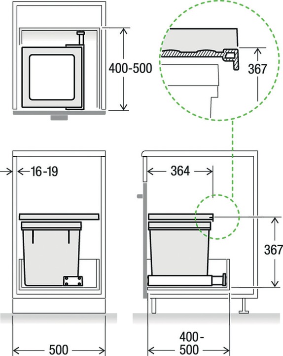 Actual product image Müllex Sweepingsystem X50 Basic (35 l)