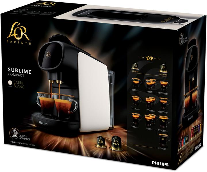 Produktbild Philips LOR Barista Sublime LM9012/00 - Koffiecupmachine - Satijnwit (L'Or Barista)