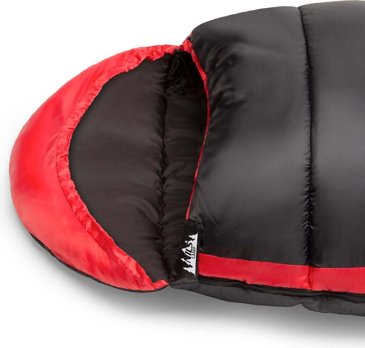 Produktbild Nils CAMP NC2012 sleeping bag Black and red (190 cm)