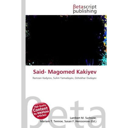 Said- Magomed Kakiyev, Fachbücher