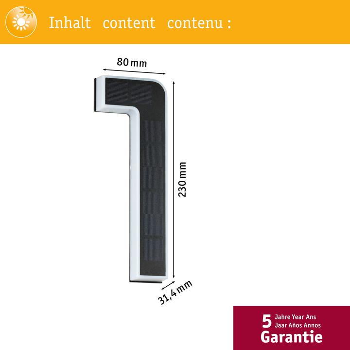 Image du produit Paulmann Numéro de la maison (20 lm, IP44)