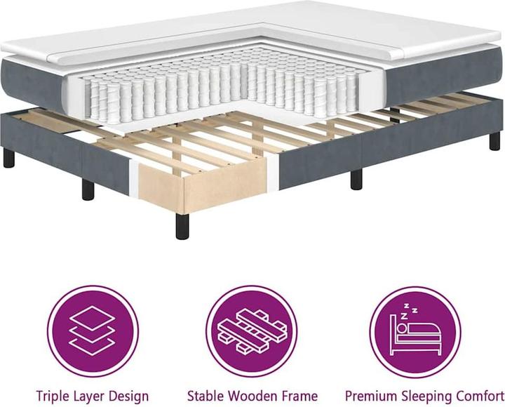 Produktbild vidaXL Boxspringbett (200 x 200 cm)