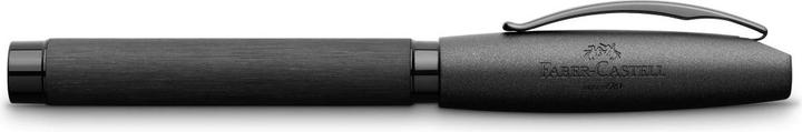 Image du produit Faber-Castell Castell 148481 - Stylo Essentio, plume F, aluminium noir (Noir, 1 x)
