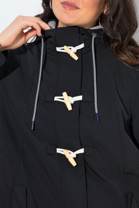 Produktbild Ulla Popken HYPRAR Softshelljacke, wasserabweisend, Knebelknöpfe (54)