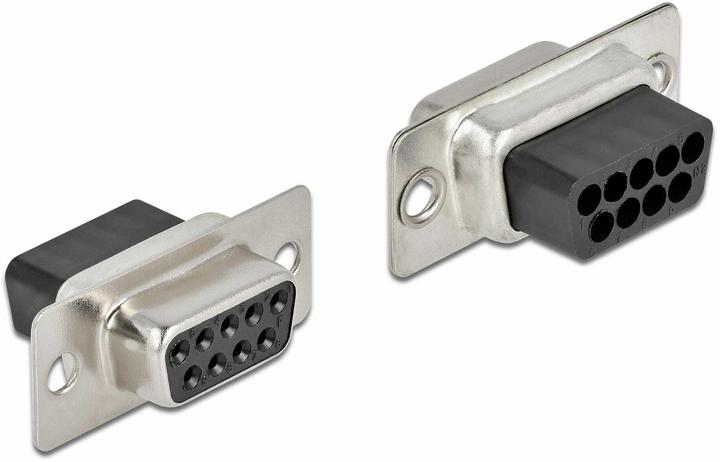 Delock D-Sub 9 pin crimp connector, metal, 4 pieces - buy at Galaxus