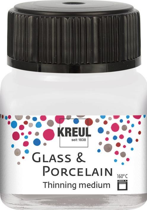Actual product image Kreul Glass & Porcelain Paint Thinner 20 ml (Colorless, 20 ml)