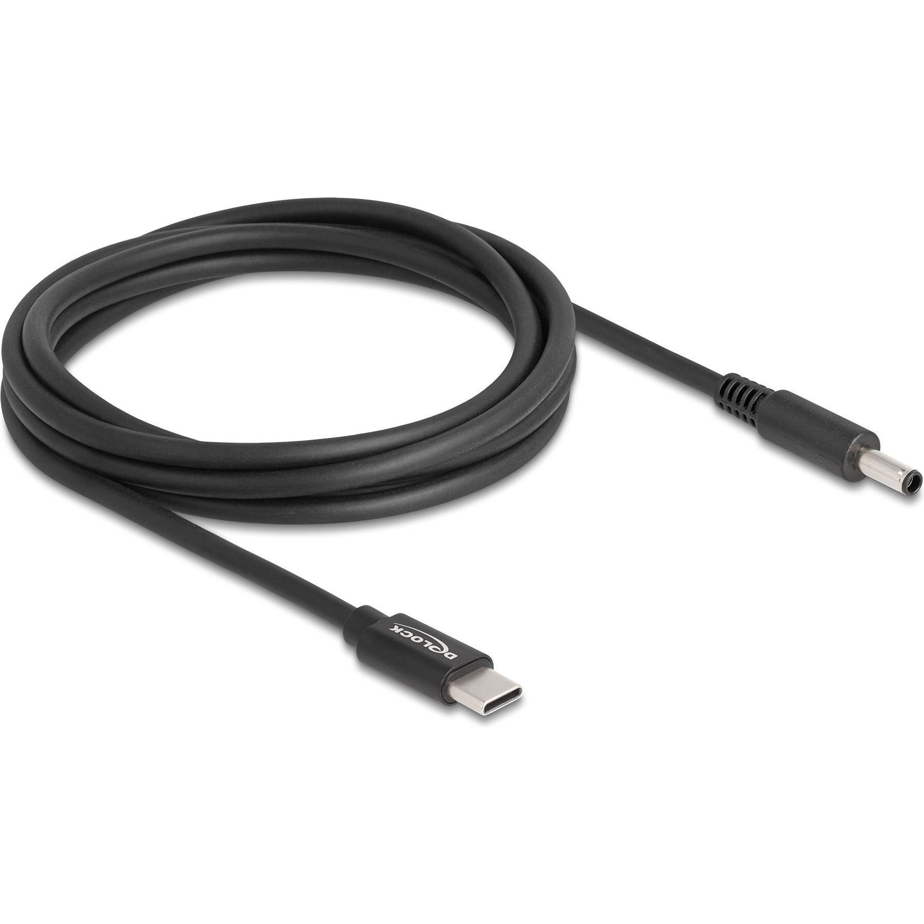 Thumbnail - Delock Ladekabel USB-C zu Dell 4.5 x 3.0 mm Stecker 1.5 m (1.50 m), Stromkabel