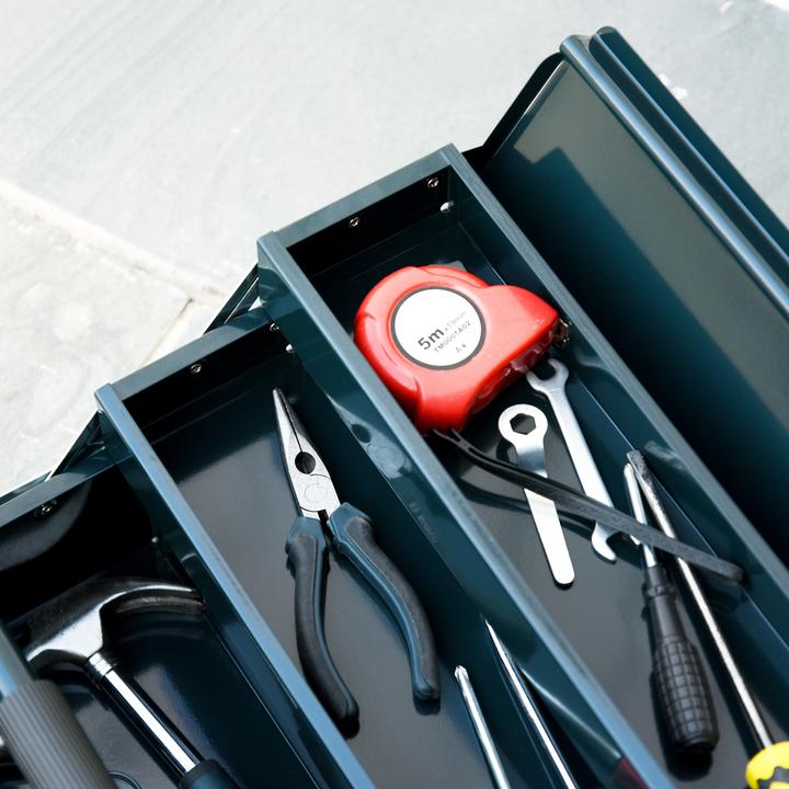 Actual product image Durhand Toolbox 5 compartment design