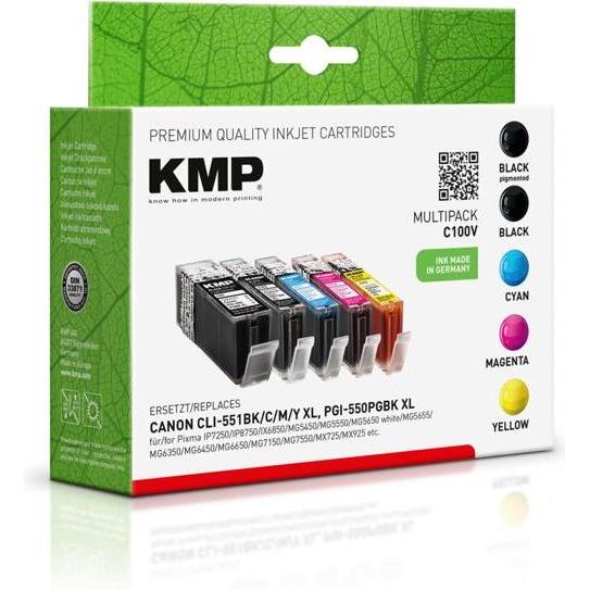 Thumbnail - KMP, Druckerpatrone, C100V Multipack (M, BK, C, Y)