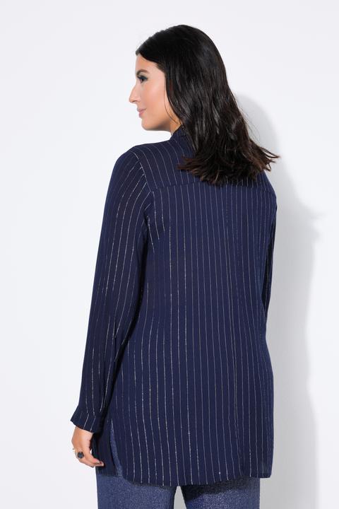 Produktbild Studio Untold Hemdbluse, Boxy Shape, Glitzerstreifen (54)