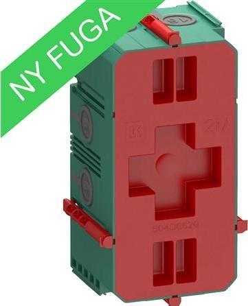 Actual product image LK FUGA Air indmuringsdåse 2 modul, grøn