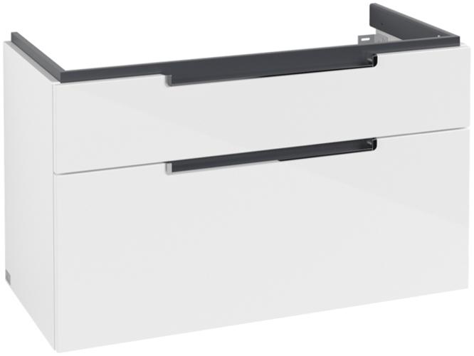 Produktbild Villeroy & Boch V&B Waschtischunterschrank SUBWAY 2.0 987x590x449mm Glossy white (99 x 45 x 59 cm)