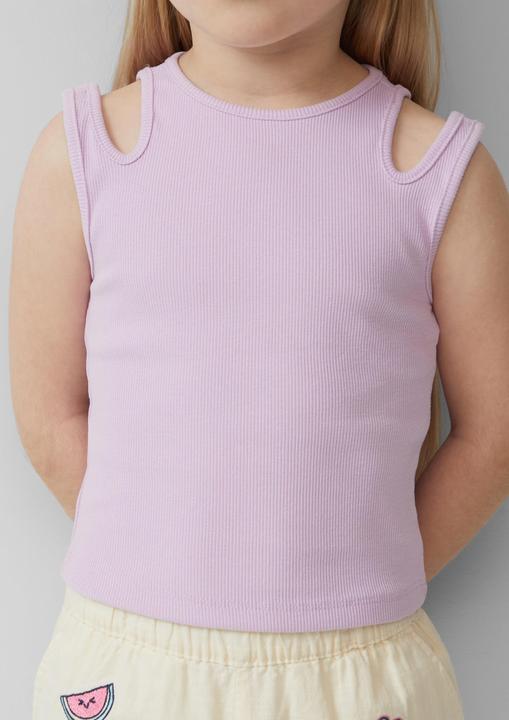 Produktbild S.Oliver T-Shirt Geripptes Tanktop mit Cut-outs (92)