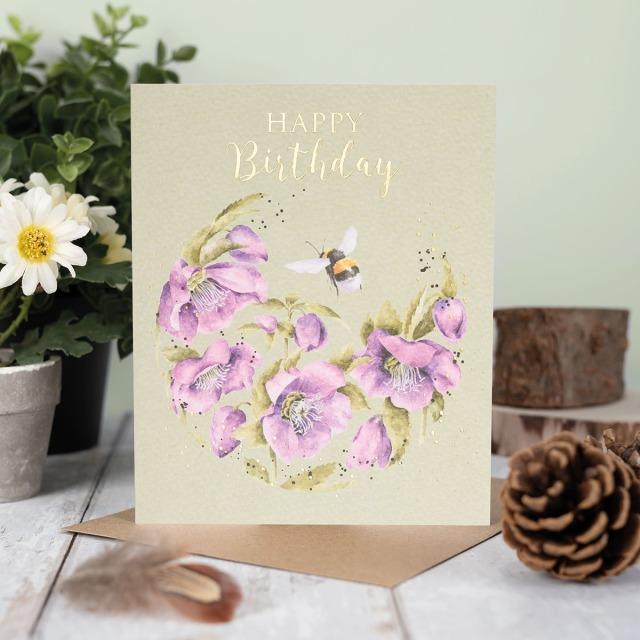 Produktbild Wrendale Design Geburtstagskarte - Biene HAPPY BIRTHDAY Wrendale Designs (1 Stk.)