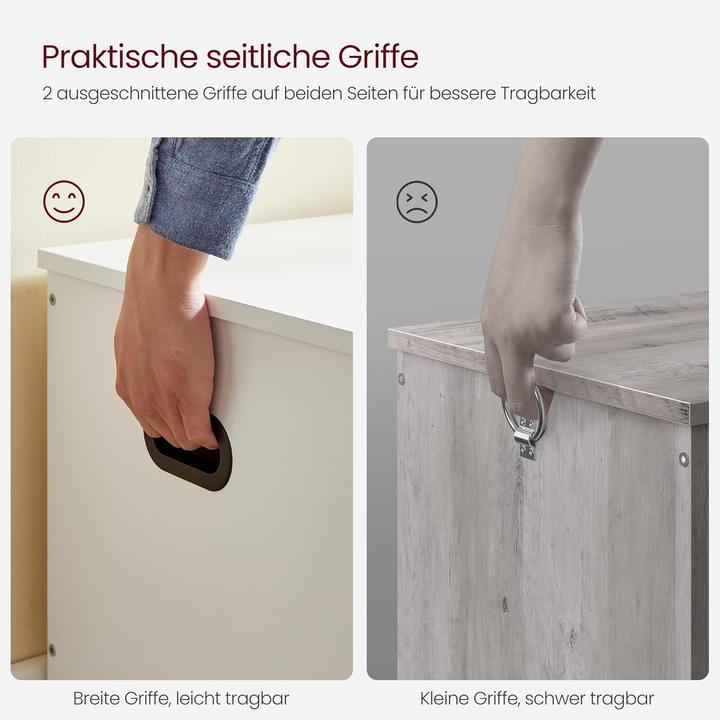 Produktbild Vasagle Sitztruhe LSB061T10 weiss Holz 100,0 cm (100 cm)