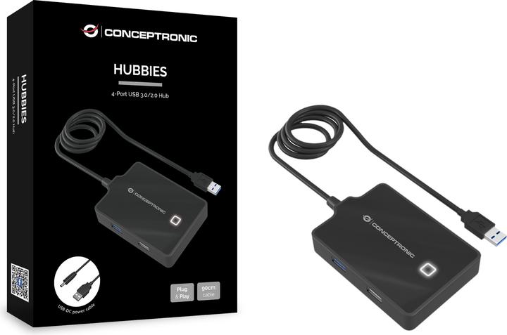 Actual product image Conceptronic USB Hub (USB-A, 4 ports)