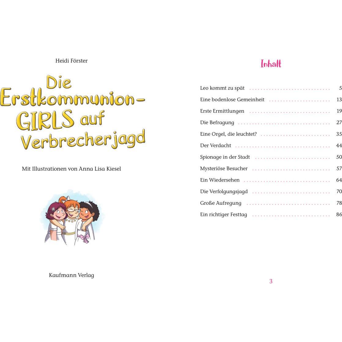 Thumbnail - Die Erstkommunion-Girls auf Verbrecherjagd, Kinderbücher von Anna Lisa Kiesel
