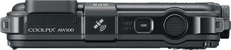 Actual product image Nikon Coolpix AW100, 16MP, Waterproof, 5x Zoom, Black (1/2,3'')