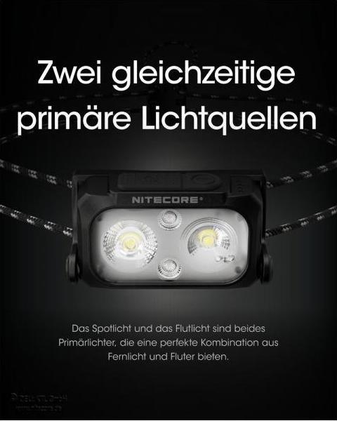 Immagine prodotto Nitecore NU25UL -Ultralight (400 lm)