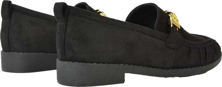 Actual product image XY London Womens/Ladies Heidi Chain Detail Ruched Loafers (36)