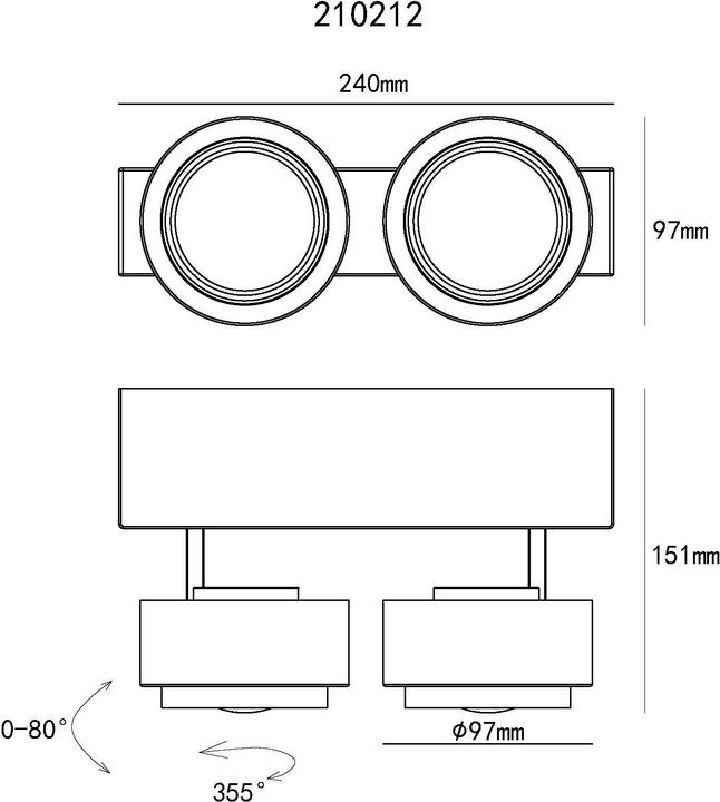 Actual product image Globo Timo (770 lm)