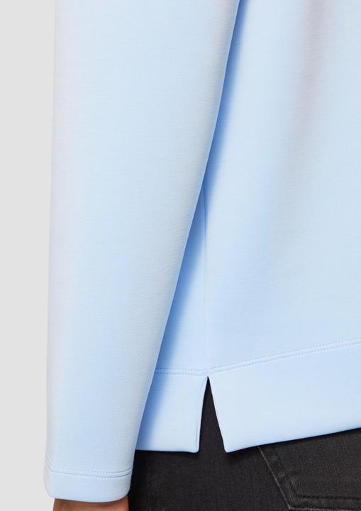 Produktbild s.Oliver Sweatshirt Scuba-Sweatshirt mit Wasserfallkragen (38)