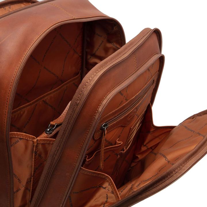 Image du produit The Chesterfield Brand Wax Pull Up Detroit Sac à dos en cuir 39 cm pour ordinateur portable