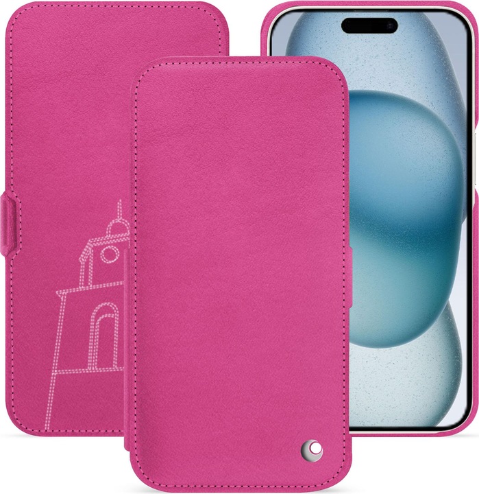 Actual product image Noreve Horizontal leather flap shell (Apple iPhone 15)