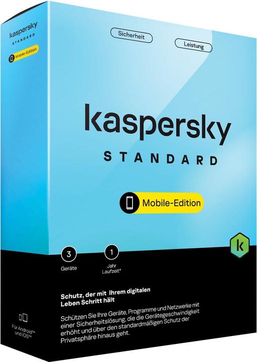 Immagine prodotto Kaspersky Dispositivo mobile 3 Sierra Box (DE) (3 Utente, 12 mesi)