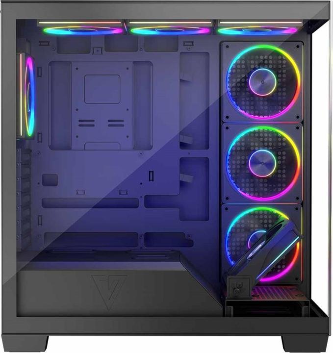 Actual product image Modecom Computergehäuse VOLCANO STELLAR ARGB MIDI 8F (Mini-ITX, mATX, ATX)