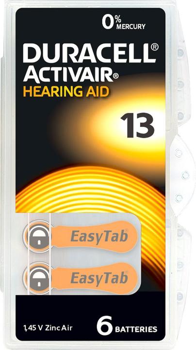 Image du produit Duracell Hörgeräte-Batterien ZA 13 1.45 V, 290 mAh, 2x 6er-Sparpack (12 pcs, 13, 290 mAh)