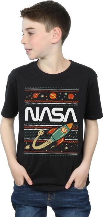 Actual product image Nasa Boys Fair Isle T-Shirt (140, 146)
