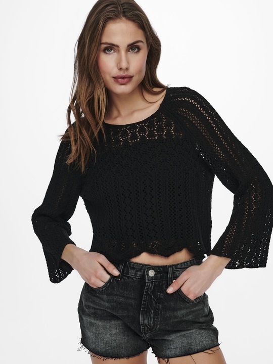 Actual product image Only Cropped knit sweater (M)