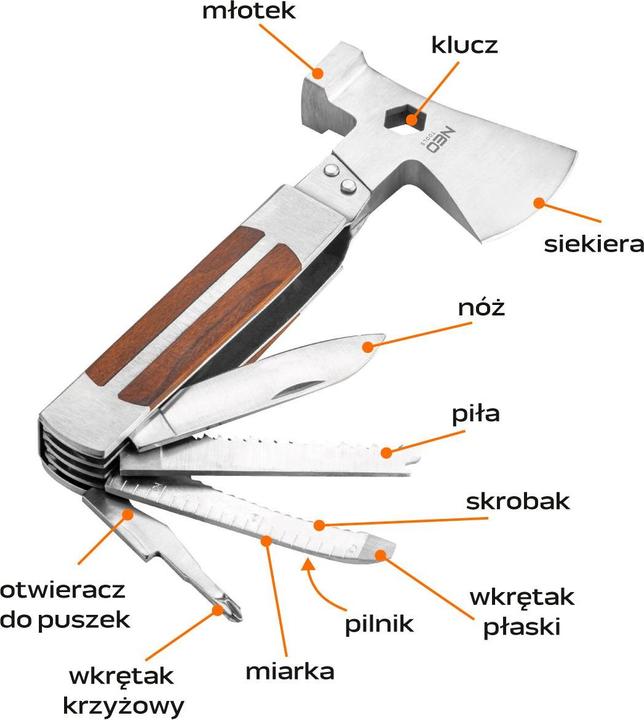 Actual product image Neo Tools Multitool (Multitool 11 w 1) (11 Functions)