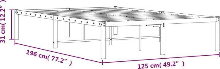 Image du produit vidaXL Bettgestell (120 x 190 cm)