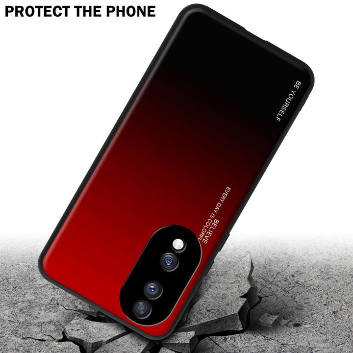 Image du produit Cadorabo Coque pour Honor 70 TPU 2 Farben Glas (LG F70)