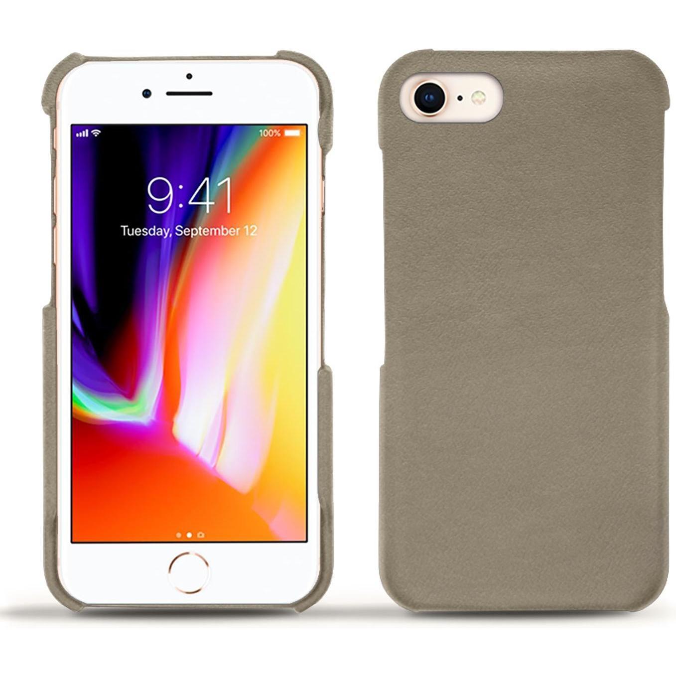 Noreve Lederschutzhülle (Apple iPhone 8), Smartphone Hülle, Beige