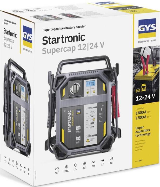 Produktbild GYS STARTRONIC SUPERCAP 12/24 V 082816 Schnellstartsystem 12 V, 24 V