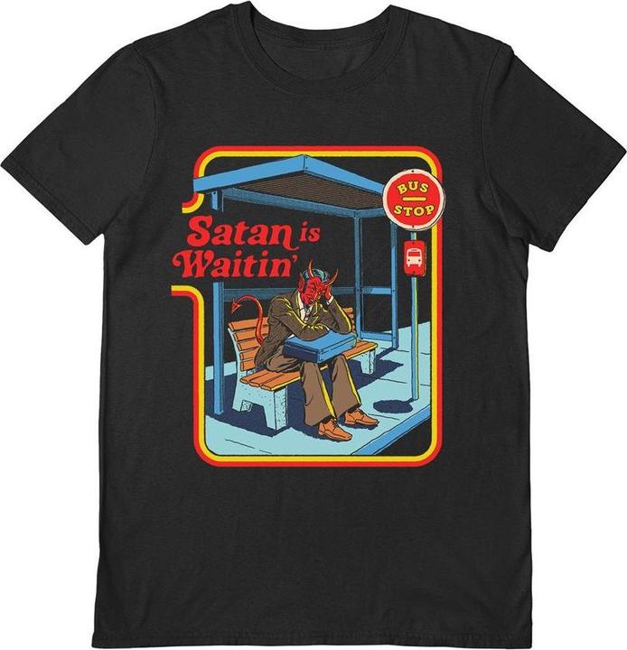 Immagine prodotto Steven Rhodes Satan Is Waitin' Maglietta Adulto Unisex (S)
