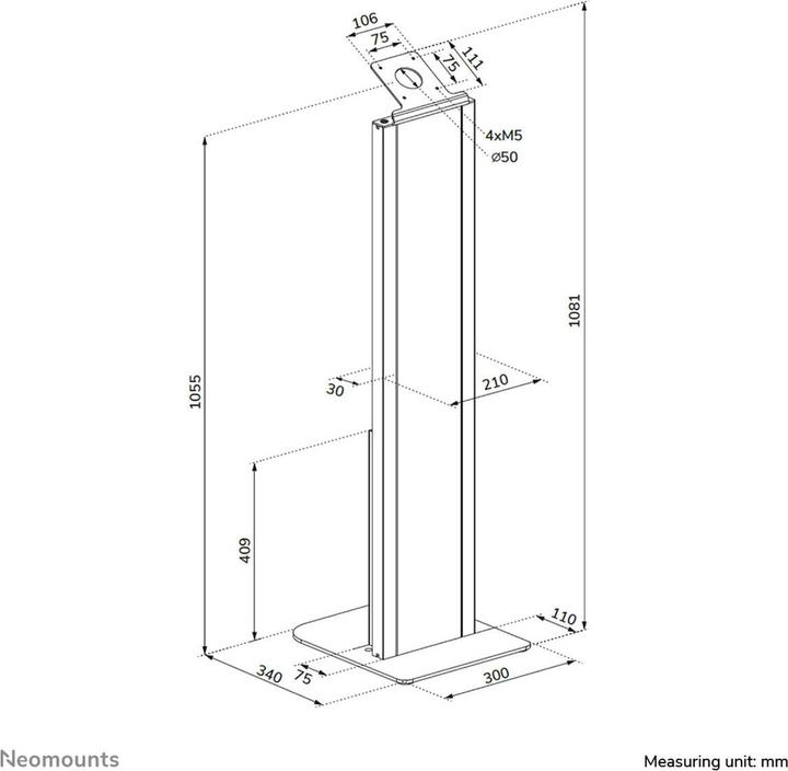 Actual product image Neomounts Tablet-Bodenständer max.3kg FL15-628BL1