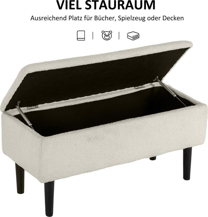 Image du produit Homcom Banc avec espace de rangement (95 cm)