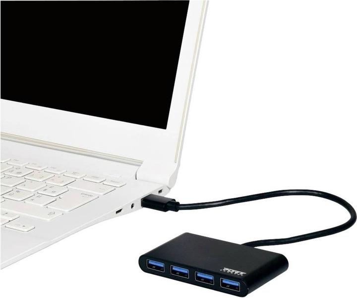 Actual product image Port Designs USB 3.0 hub (USB-A, 4 ports)
