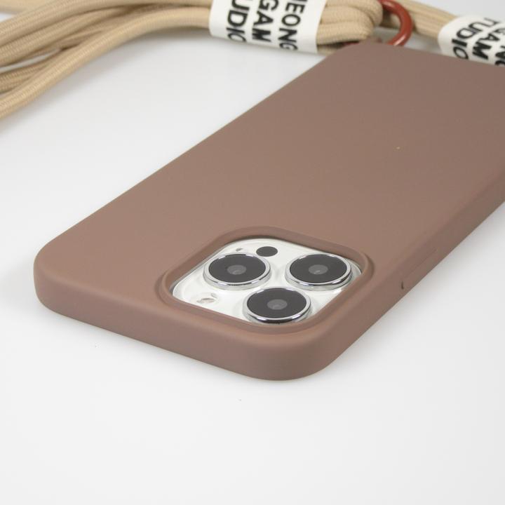 Actual product image PhoneLook Sleeve Silicone Fashion Jeong Gam Studio Laugh Often with Neck Cord (Apple iPhone 12)