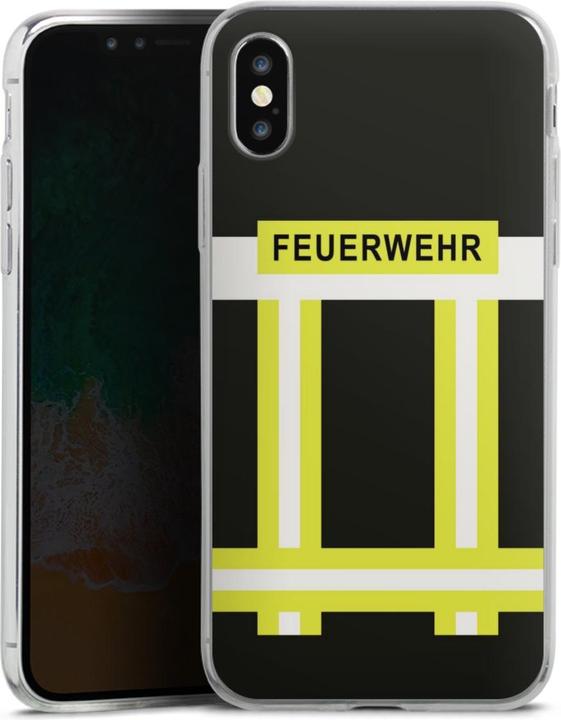 DeinDesign Slim Case fr Apple iPhone Xs Silikon Hlle Ultra Dnn Handyhlle  Beruf Feuerwehr Feuerwehrmann