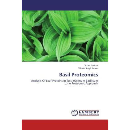 Basil Proteomics, Fachbücher von Vikas Sharma, Vikash Singh Jadon