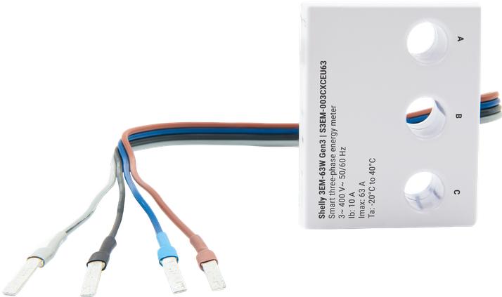 Actual product image Shelly 3EM-63W Gen3