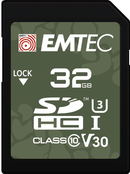 Actual product image Emtec SD 32GB UHS-I U3 V30 Outdoor (32 GB, SDHC, U3, UHS-I)