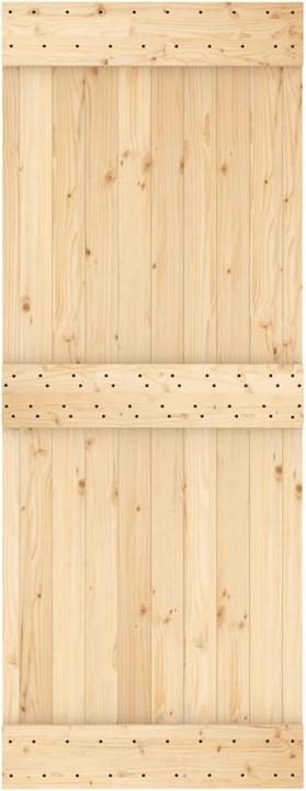 Actual product image vidaXL Scheunentür 80x210 cm Massivholz Kiefer