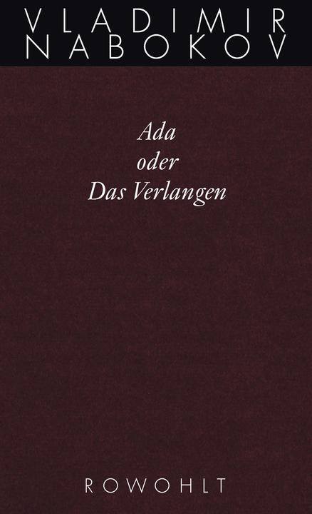 Produktbild Ada oder Das Verlangen (Deutsch, Vladimir Nabokov)